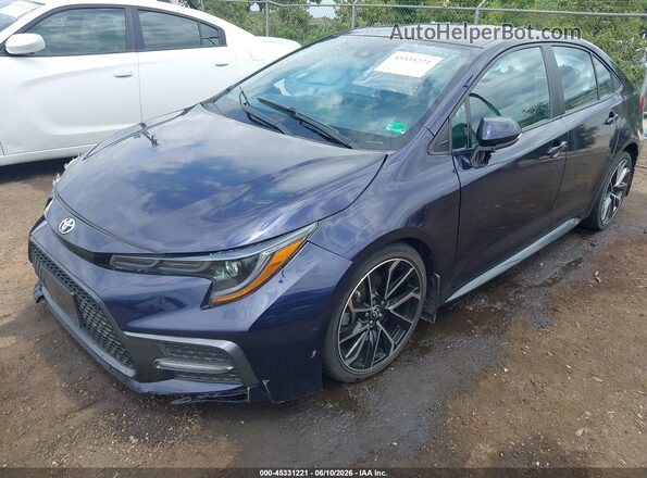 5YFP4MCE7NP108565 2022 TOYOTA COROLLA Синий Передняя левая четверть