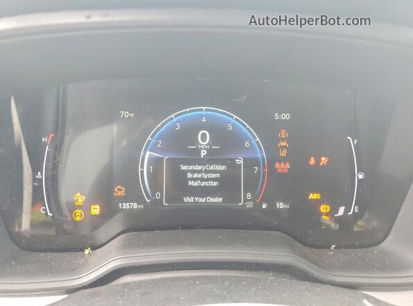 5YFP4MCE9SP220313 2025 TOYOTA COROLLA Silver Vista del cuadro de instrumentos