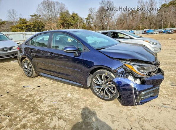 5YFP4MCEXMP074846 2021 TOYOTA COROLLA Blue Front right