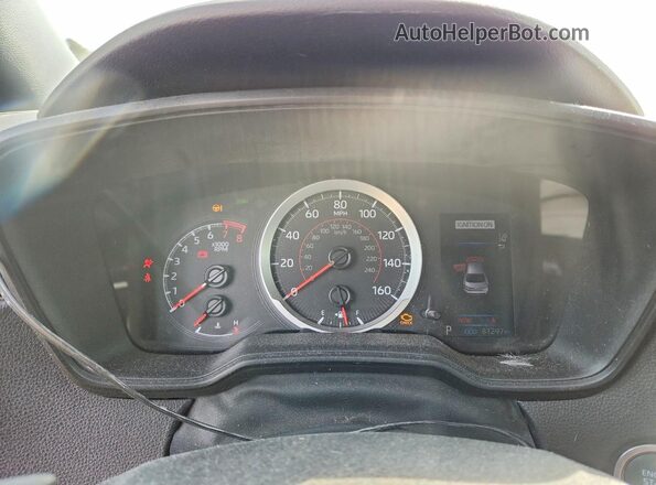 5YFP4MCEXMP074846 2021 TOYOTA COROLLA Blue Instrument cluster view