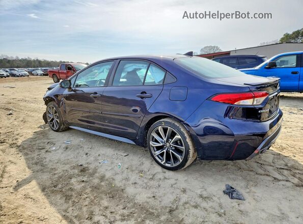 5YFP4MCEXMP074846 2021 TOYOTA COROLLA Blue Rear left