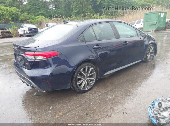 5YFP4MCEXMP076743 2021 TOYOTA COROLLA Blue Задня права чверть