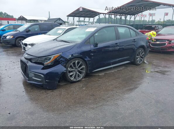 5YFP4MCEXMP076743 2021 TOYOTA COROLLA Blue Передня ліва чверть