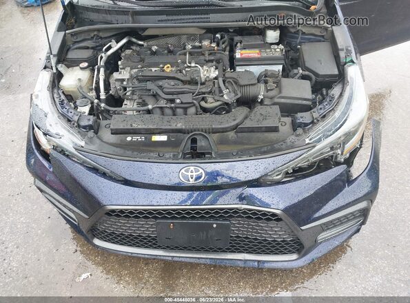 5YFP4MCEXMP076743 2021 TOYOTA COROLLA Blue Вид ззаду