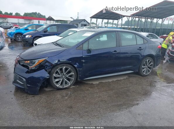 5YFP4MCEXMP076743 2021 TOYOTA COROLLA Blue 