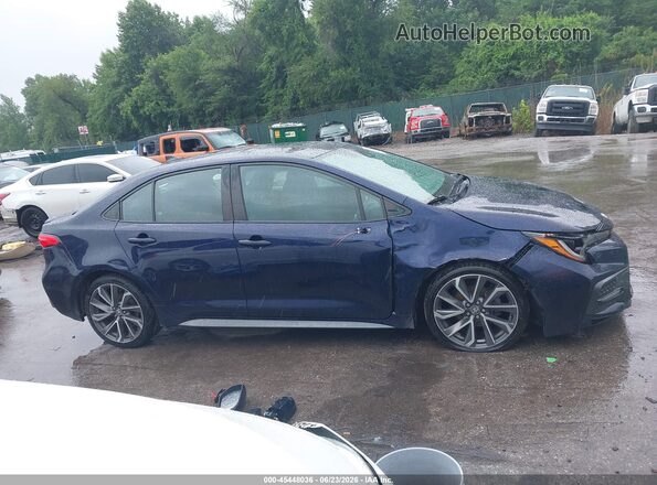 5YFP4MCEXMP076743 2021 TOYOTA COROLLA Blue Панорамний вид салону 360°