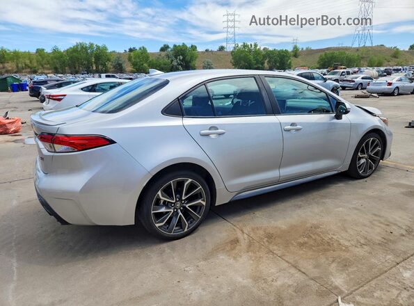 5YFP4RCE6LP033075 2020 TOYOTA COROLLA Silver Tył prawy