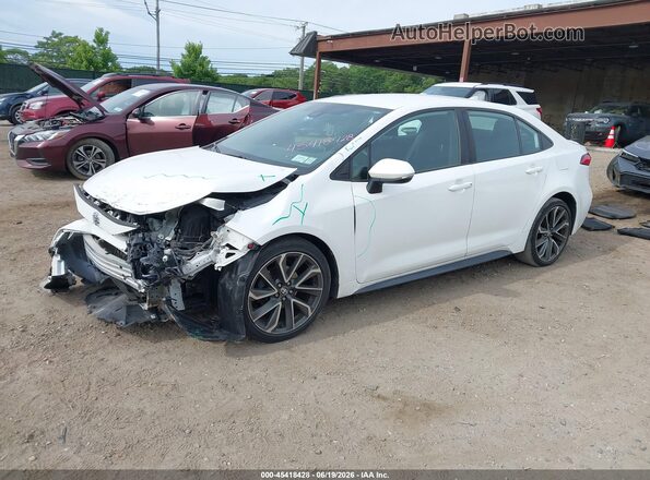 5YFS4MCE0MP063090 2021 TOYOTA COROLLA White Առջևի ձախ երեք քառորդ տեսարան