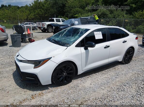 5YFS4MCE0MP066281 2021 TOYOTA COROLLA White Vista tres cuartos delantera izquierda