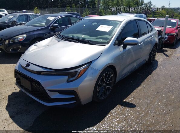 5YFS4MCE0RP192096 2024 TOYOTA COROLLA Silver წინა მარცხენა ხედი სამი მეოთხედიდან