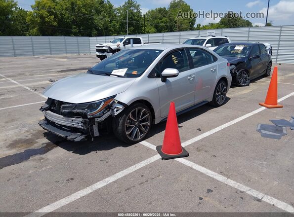 5YFS4MCE2MP086998 2021 TOYOTA COROLLA Silver წინა მარცხენა ხედი სამი მეოთხედიდან