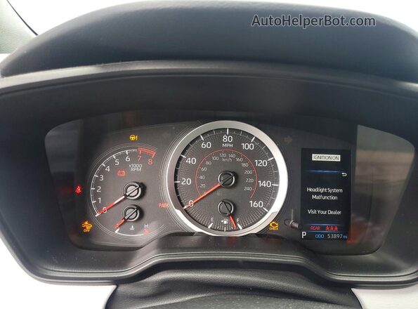 5YFS4MCE2NP101548 2022 TOYOTA COROLLA Gray Սարքավորումների վահանակի տեսք