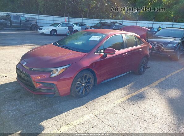 5YFS4MCE2PP161459 2023 TOYOTA COROLLA Красный Передняя левая четверть