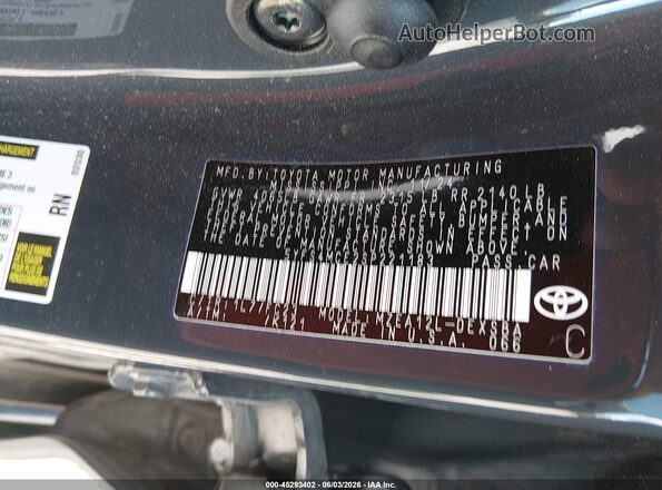 5YFS4MCE2SP221183 2025 TOYOTA COROLLA Black Շարժիչի բաժամունքի տեսք
