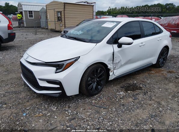 5YFS4MCE2TP268294 2026 TOYOTA COROLLA White წინა მარცხენა ხედი სამი მეოთხედიდან