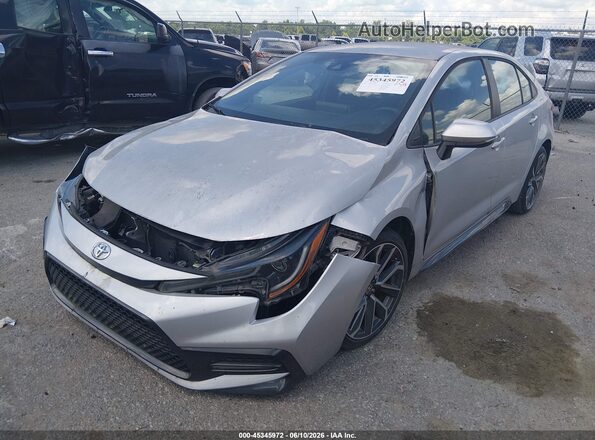 5YFS4MCE3MP078134 2021 TOYOTA COROLLA Silver Front left