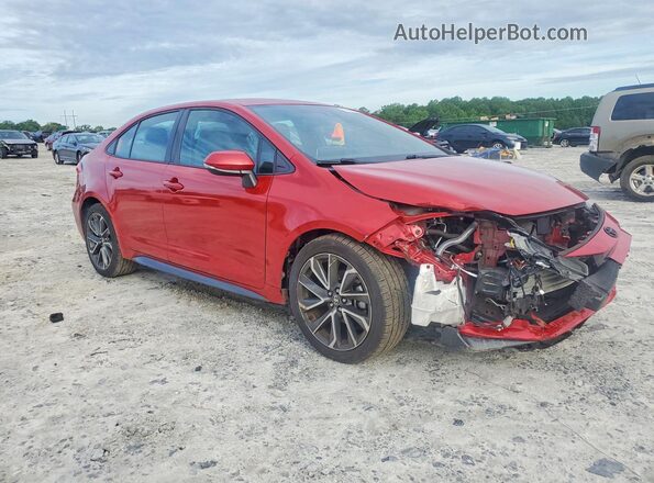 5YFS4MCE3MP096732 2021 TOYOTA COROLLA Red Przód prawy