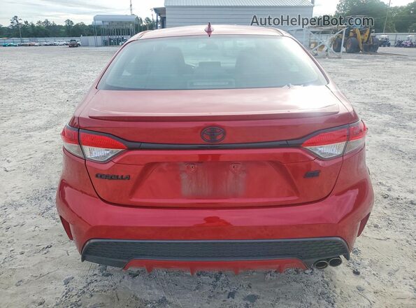 5YFS4MCE3MP096732 2021 TOYOTA COROLLA Red Widok z tyłu