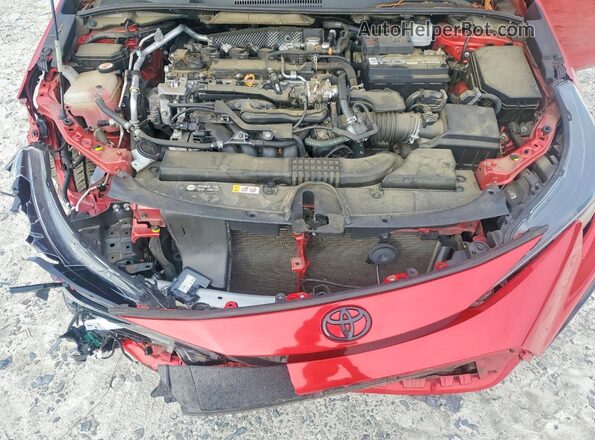 5YFS4MCE3MP096732 2021 TOYOTA COROLLA Red Widok wnętrza z tyłu