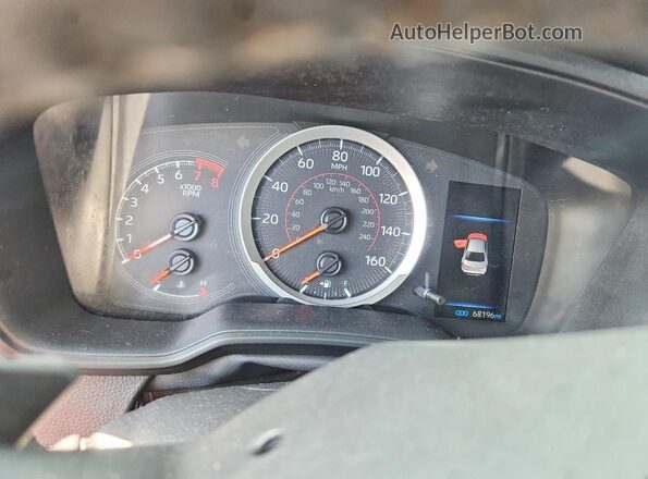 5YFS4MCE3NP104006 2022 TOYOTA COROLLA Silver Widok zestawu wskaźników