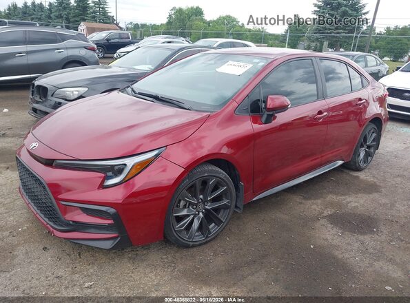 5YFS4MCE3RP198295 2024 TOYOTA COROLLA Red Vista tres cuartos delantera izquierda