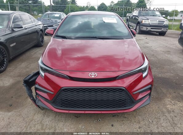 5YFS4MCE3RP198295 2024 TOYOTA COROLLA Red Vista del cuadro de instrumentos