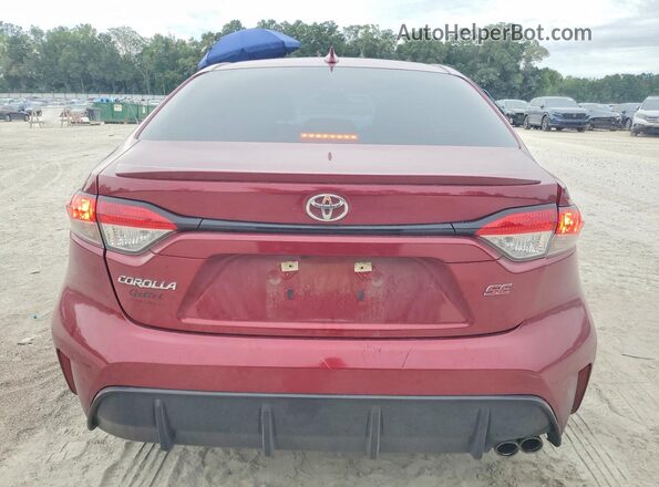 5YFS4MCE4PP167182 2023 TOYOTA COROLLA Red Вид ззаду