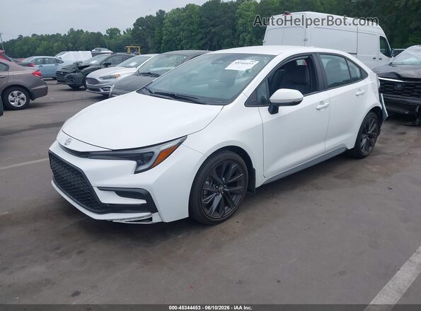 5YFS4MCE4RP201401 2024 TOYOTA COROLLA White წინა მარცხენა ხედი სამი მეოთხედიდან