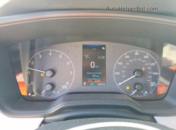 5YFS4MCE4SP242679 2025 TOYOTA COROLLA Blue Вид щитка приладів
