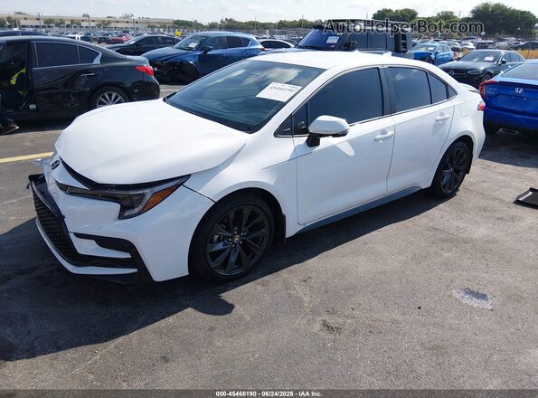 5YFS4MCE4TP267437 2026 TOYOTA COROLLA White Vista tres cuartos delantera izquierda