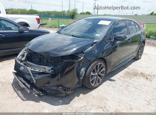 5YFS4MCE5MP085716 2021 TOYOTA COROLLA Black წინა მარცხენა ხედი სამი მეოთხედიდან