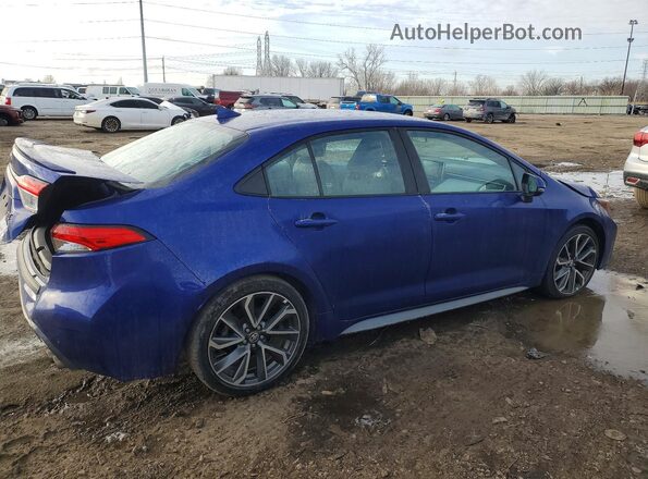 5YFS4MCE5MP091743 2021 TOYOTA COROLLA Blue Հետևի աջ