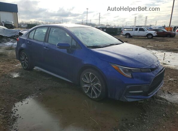 5YFS4MCE5MP091743 2021 TOYOTA COROLLA Blue Առջևի աջ