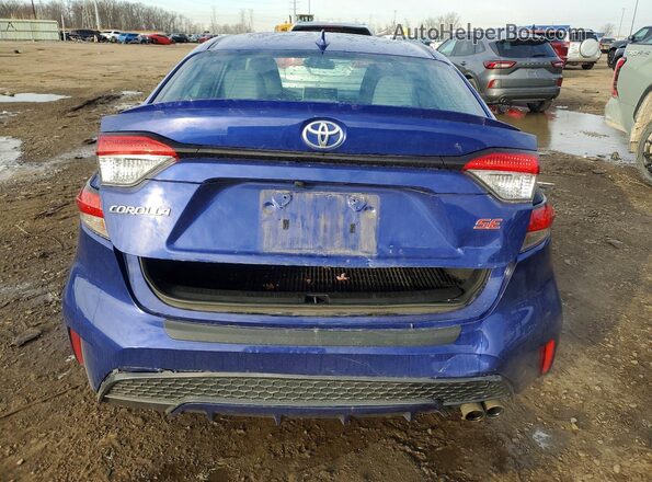 5YFS4MCE5MP091743 2021 TOYOTA COROLLA Blue Հետևի տեսք