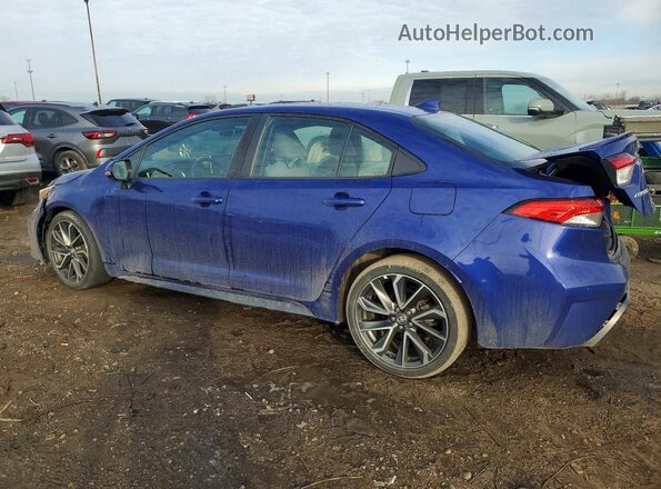 5YFS4MCE5MP091743 2021 TOYOTA COROLLA Blue Հետևի ձախ