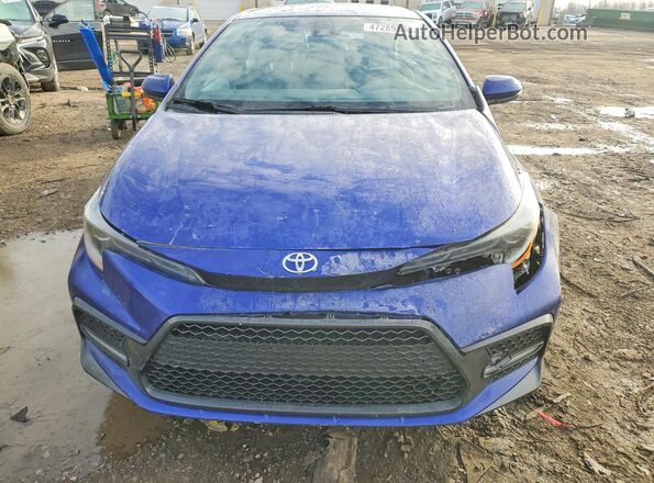 5YFS4MCE5MP091743 2021 TOYOTA COROLLA Blue Դիմացի տեսք