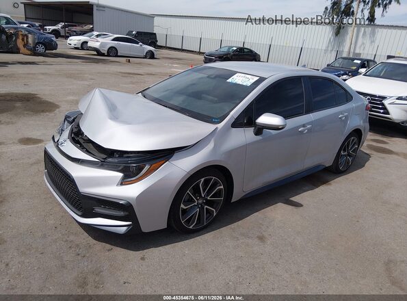 5YFS4MCE5MP096392 2021 TOYOTA COROLLA Silver Передня ліва чверть