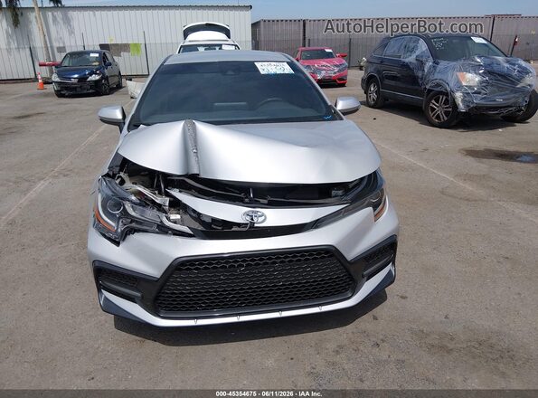 5YFS4MCE5MP096392 2021 TOYOTA COROLLA Silver Вид щитка приладів
