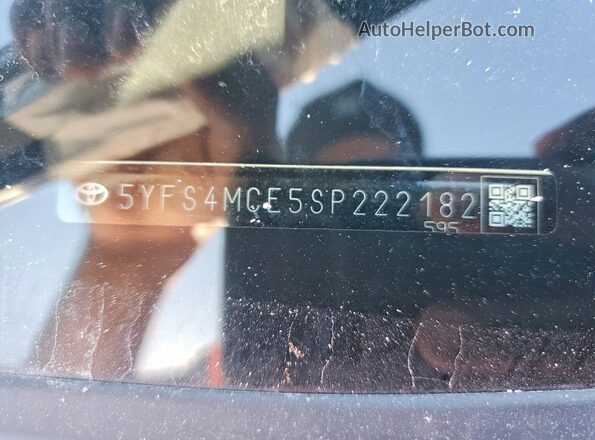 5YFS4MCE5SP222182 2025 TOYOTA COROLLA White Շարժիչի բաժամունքի տեսք