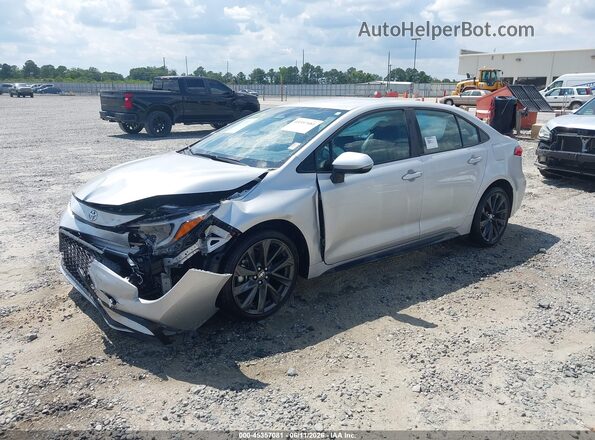 5YFS4MCE6SP229707 2025 TOYOTA COROLLA Silver Առջևի ձախ երեք քառորդ տեսարան