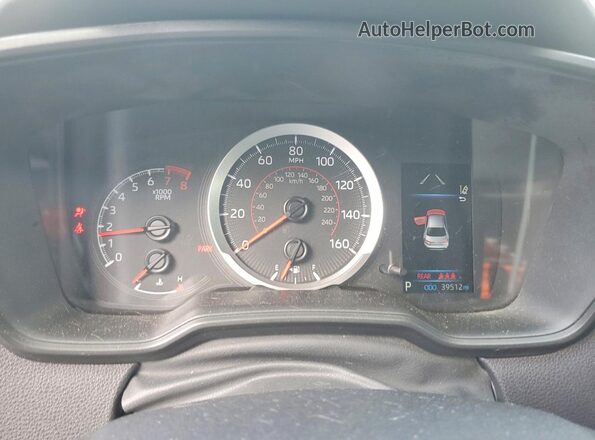 5YFS4MCE8NP120167 2022 TOYOTA COROLLA Silver Instrument cluster view