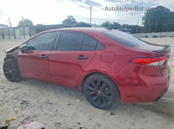 5YFS4MCE8NP132612 2022 TOYOTA COROLLA Red Rear left