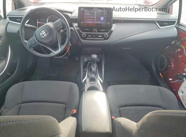 5YFS4MCE8NP132612 2022 TOYOTA COROLLA Red Dashboard view