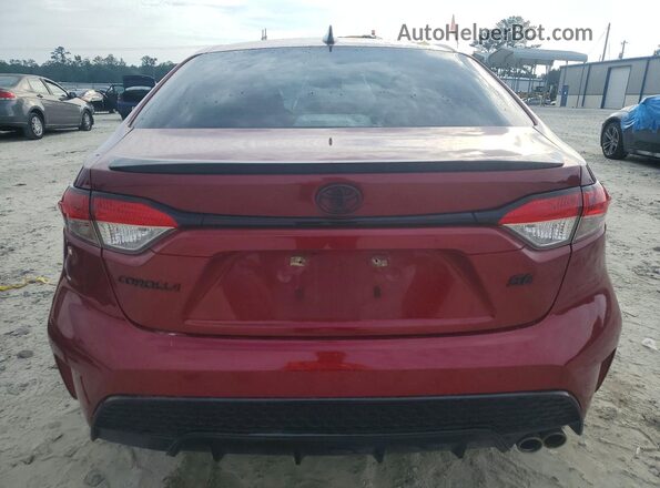 5YFS4MCE8NP132612 2022 TOYOTA COROLLA Red Rear view