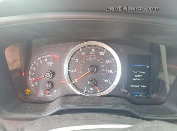 5YFS4MCE8NP132612 2022 TOYOTA COROLLA Red Instrument cluster view