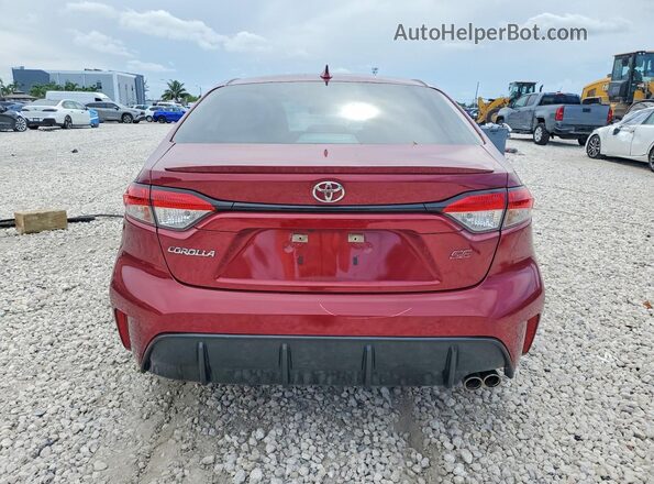 5YFS4MCE8PP149333 2023 TOYOTA COROLLA Red Widok z tyłu