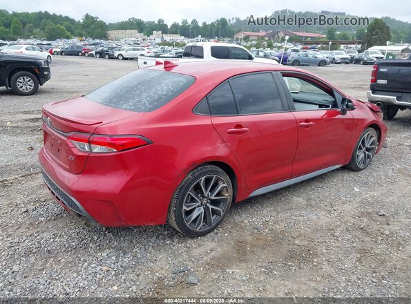 5YFS4MCE9MP058938 2021 TOYOTA COROLLA Красный Задняя правая четверть