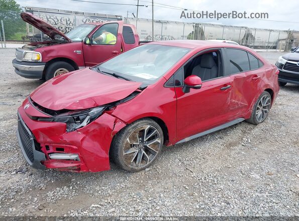 5YFS4MCE9MP058938 2021 TOYOTA COROLLA Красный Передняя левая четверть
