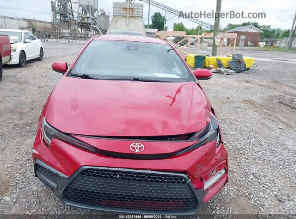 5YFS4MCE9MP058938 2021 TOYOTA COROLLA Красный Вид щитка приборов