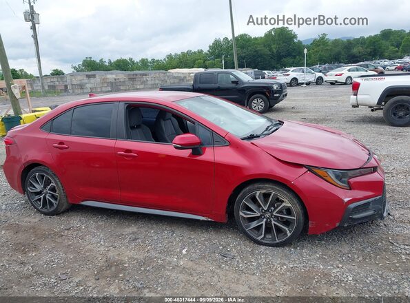 5YFS4MCE9MP058938 2021 TOYOTA COROLLA Красный Вид задней части салона